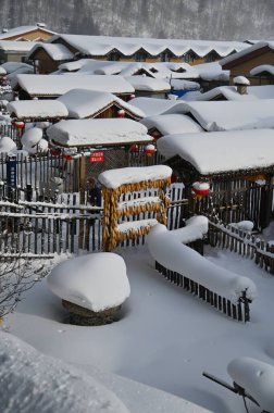 Harbin, Çin 6 Ocak 2026: Harbin 'in Kar Köyü