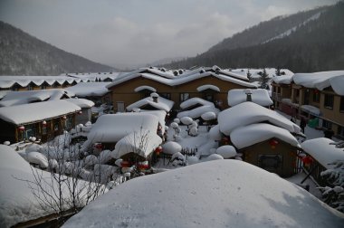 Harbin, Çin 6 Ocak 2026: Harbin 'in Kar Köyü