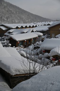 Harbin, Çin 6 Ocak 2026: Harbin 'in Kar Köyü