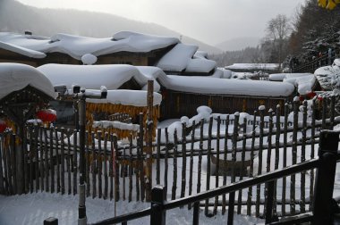 Harbin, Çin 6 Ocak 2026: Harbin 'in Kar Köyü