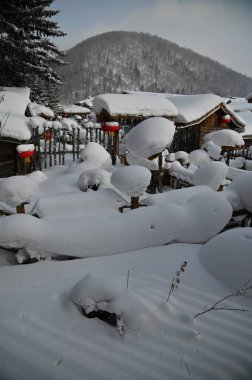 Harbin, Çin 6 Ocak 2026: Harbin 'in Kar Köyü