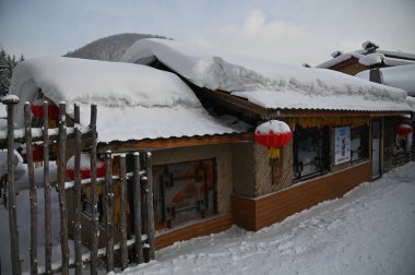 Harbin, Çin 6 Ocak 2026: Harbin 'in Kar Köyü