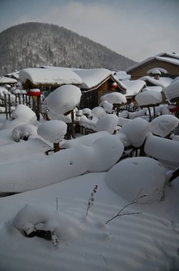 Harbin, Çin 6 Ocak 2026: Harbin 'in Kar Köyü