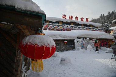 Harbin, Çin 6 Ocak 2026: Harbin 'in Kar Köyü