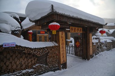 Harbin, Çin 6 Ocak 2026: Harbin 'in Kar Köyü