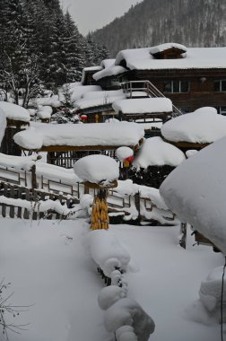 Harbin, Çin 6 Ocak 2026: Harbin 'in Kar Köyü