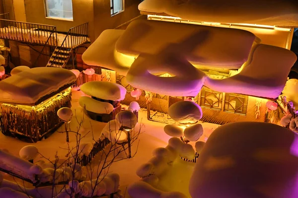 Harbin, Çin 6 Ocak 2026: Harbin 'in Kar Köyü