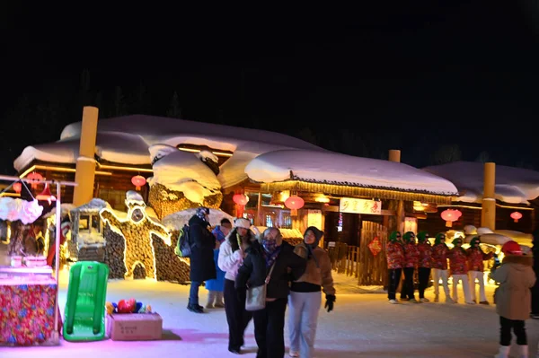 Harbin, Çin 6 Ocak 2026: Harbin 'in Kar Köyü