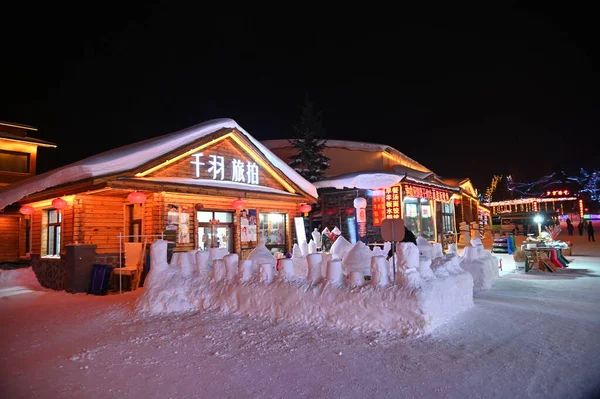 Harbin, Çin 6 Ocak 2026: Harbin 'in Kar Köyü