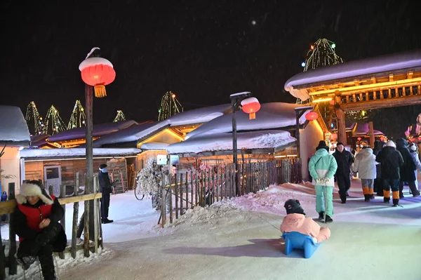 Harbin, Çin 6 Ocak 2026: Harbin 'in Kar Köyü