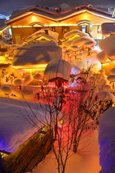 Harbin, Çin 6 Ocak 2026: Harbin 'in Kar Köyü