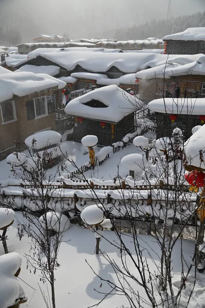 Harbin, Çin 6 Ocak 2026: Harbin 'in Kar Köyü
