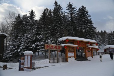 Harbin, Çin 6 Ocak 2026: Harbin 'in Kar Köyü