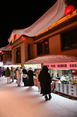 Harbin, Çin 6 Ocak 2026: Harbin 'in Kar Köyü