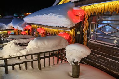 Harbin, Çin 6 Ocak 2026: Harbin 'in Kar Köyü