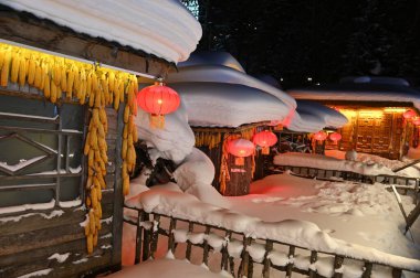 Harbin, Çin 6 Ocak 2026: Harbin 'in Kar Köyü