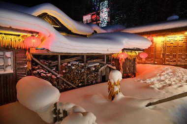 Harbin, Çin 6 Ocak 2026: Harbin 'in Kar Köyü