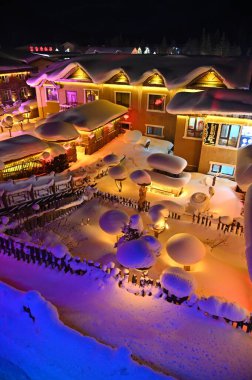 Harbin, Çin 6 Ocak 2026: Harbin 'in Kar Köyü