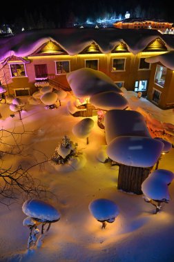 Harbin, Çin 6 Ocak 2026: Harbin 'in Kar Köyü