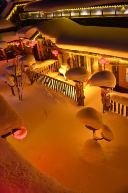 Harbin, Çin 6 Ocak 2026: Harbin 'in Kar Köyü