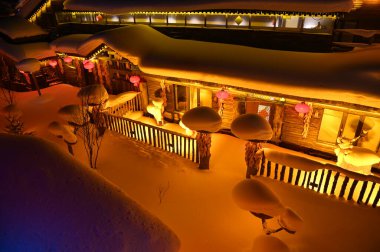 Harbin, Çin 6 Ocak 2026: Harbin 'in Kar Köyü