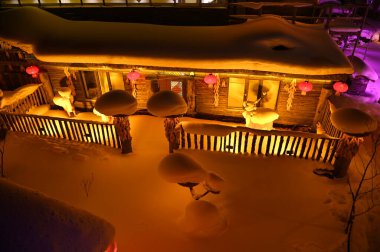 Harbin, Çin 6 Ocak 2026: Harbin 'in Kar Köyü