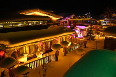 Harbin, Çin 6 Ocak 2026: Harbin 'in Kar Köyü