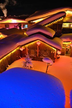 Harbin, Çin 6 Ocak 2026: Harbin 'in Kar Köyü