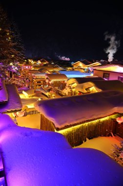 Harbin, Çin 6 Ocak 2026: Harbin 'in Kar Köyü