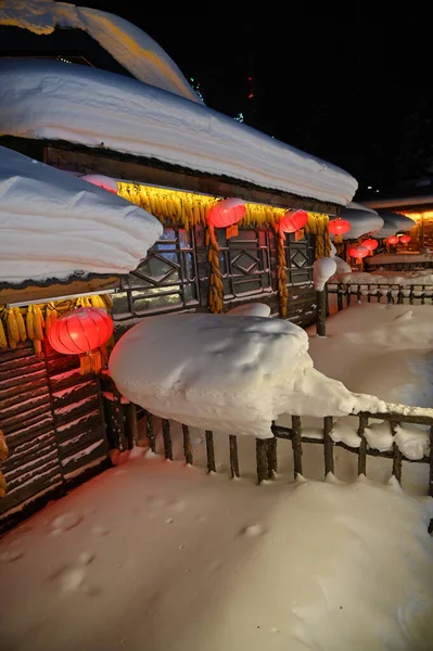 Harbin, Çin 6 Ocak 2026: Harbin 'in Kar Köyü