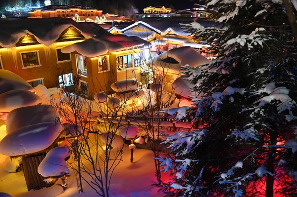 Harbin, Çin 6 Ocak 2026: Harbin 'in Kar Köyü