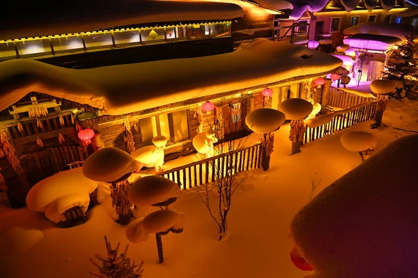 Harbin, Çin 6 Ocak 2026: Harbin 'in Kar Köyü