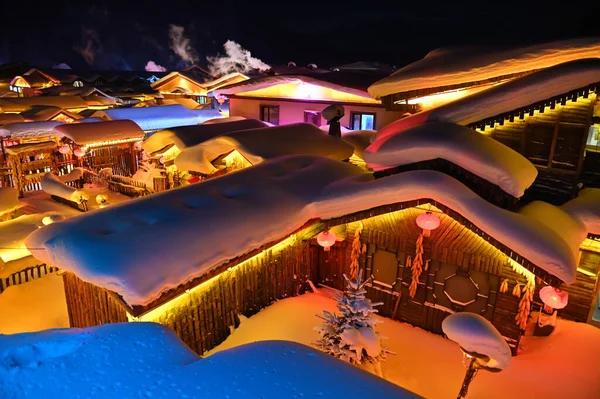 Harbin, Çin 6 Ocak 2026: Harbin 'in Kar Köyü