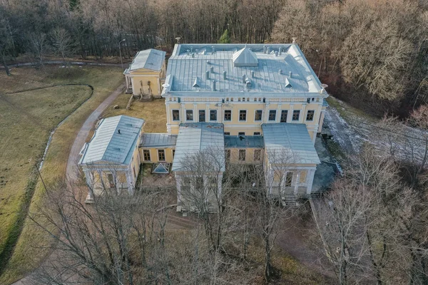 Letecký Pohled Leuchtenberský Palác Stylu Pozdního Klasicismu Který Nachází Hřebeni — Stock fotografie