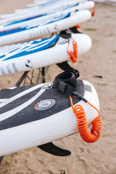 Sup Surf Accessories Station Active Recreation Water Sports Inflatable Boards — Fotografia de Stock