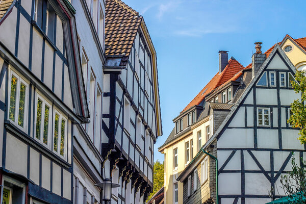 Half-timbered houses in Hattingen, Germany
