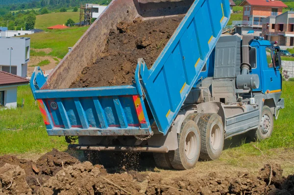 Trabajos de tierra con maquinaria pesada Imagen De Stock