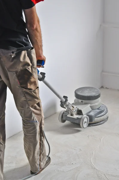 Sanding floors — Stock Photo, Image