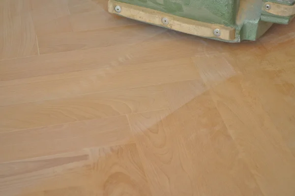 Ristrutturazione di vecchi parquet in legno — Foto Stock