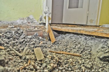 Eski parke altında temel