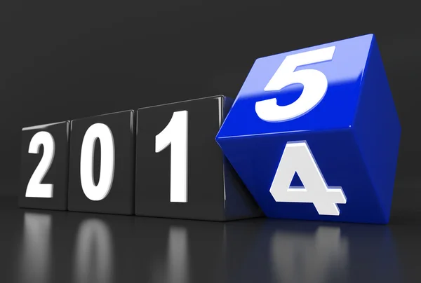 Year 2014 changes to 2015 — Stock Photo, Image