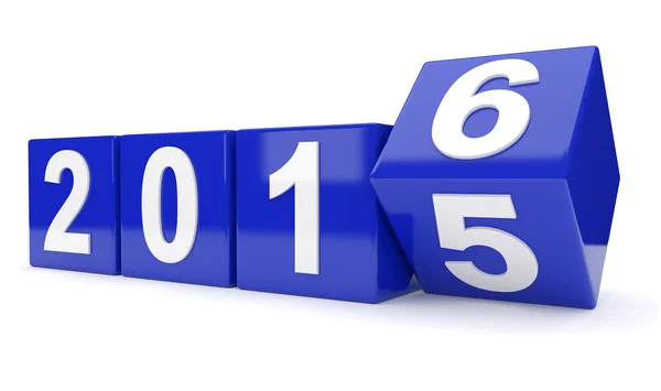 Year 2015 changes to 2016 — Stock Photo, Image