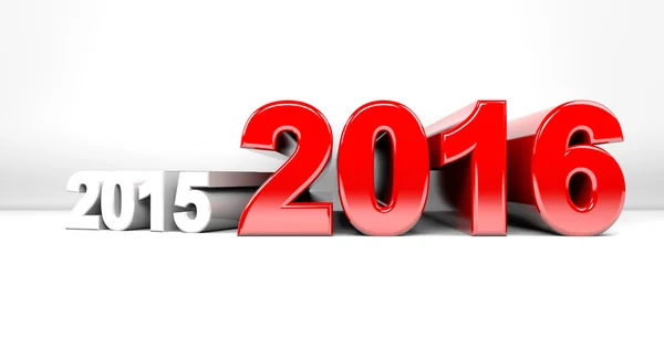 Years 2015 and 2016 — Stock Photo, Image