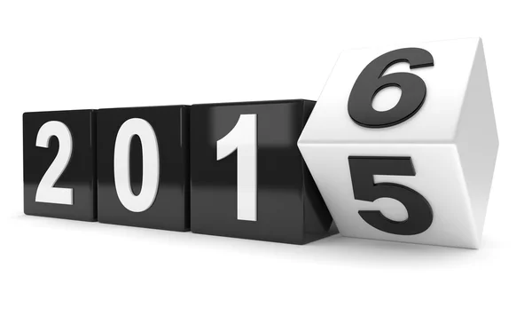 Ano 2015 muda para 2016 — Fotografia de Stock