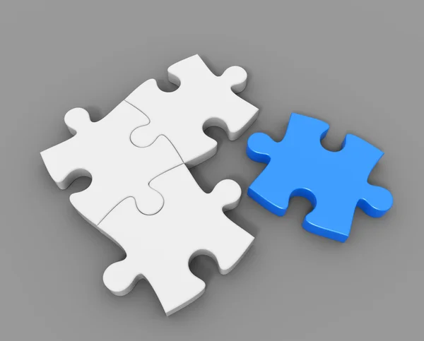 Mavi 3d parça puzzle