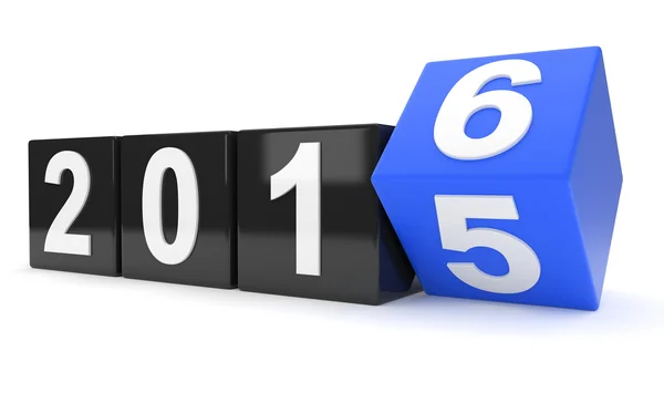 Year 2015 changes to 2016 — Stock Photo, Image