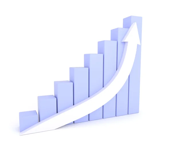 Diagramme de croissance de flèche — Photo
