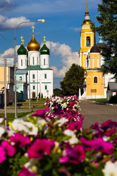 Росія Коломна Липня 2020 Коломна Кремль Церкви Вулиці — стокове фото