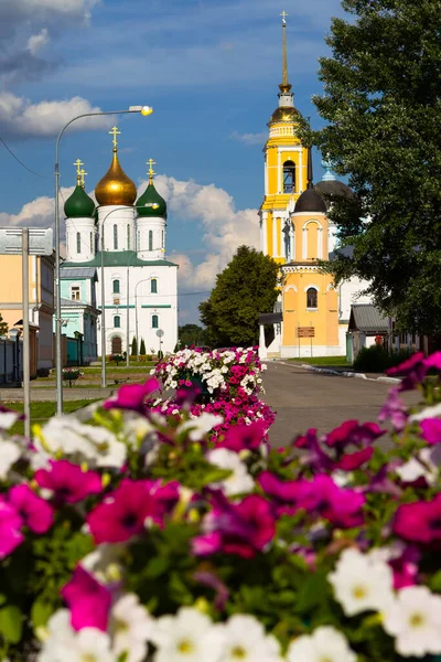Росія Коломна Липня 2020 Коломна Кремль Церкви Вулиці — стокове фото