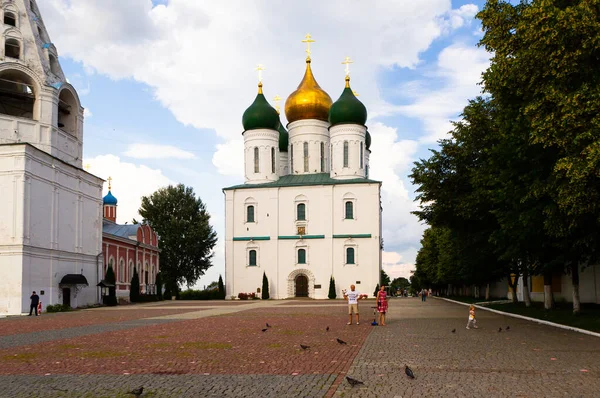 俄罗斯科洛姆纳 2020年7月3日 科洛姆纳克里姆林宫 教堂和街道 — 图库照片